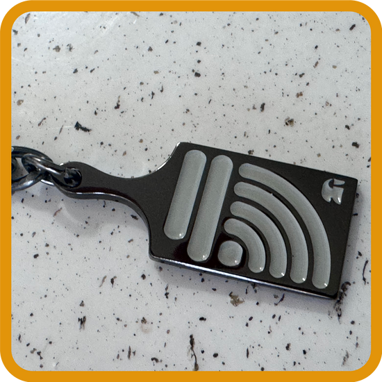 Wave Painting Keychain