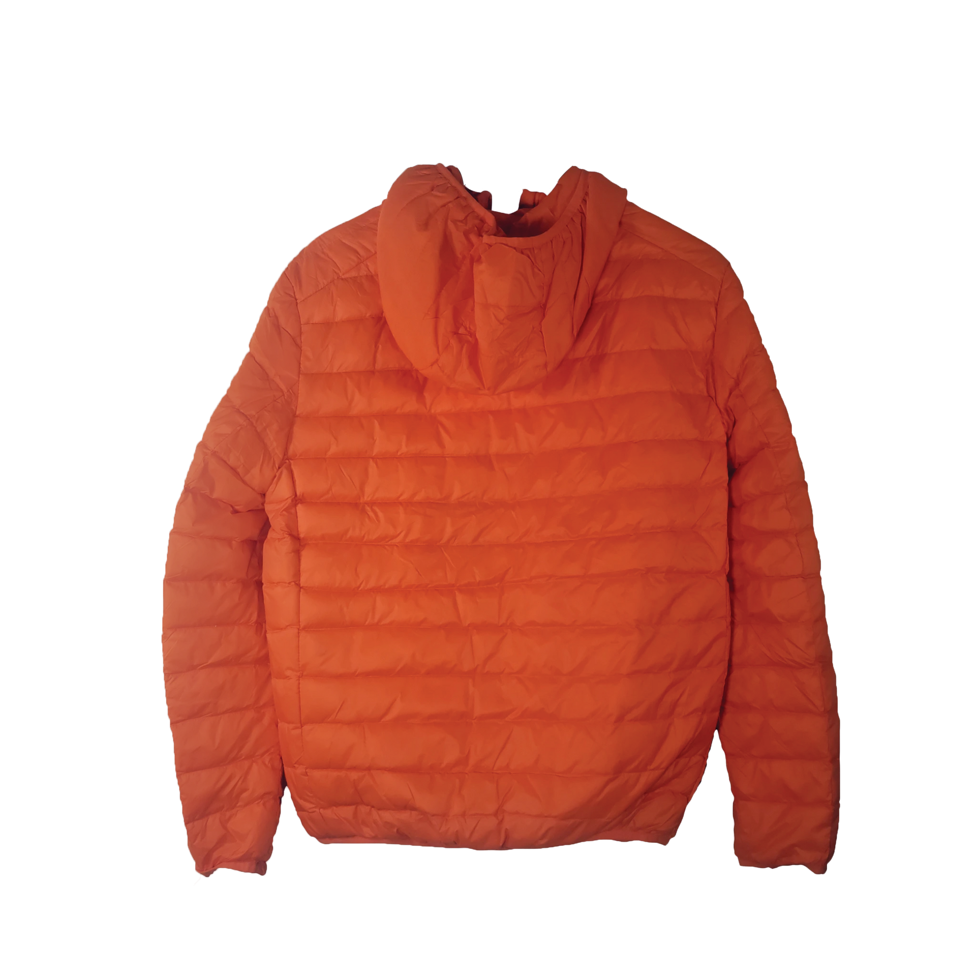Day Puffy Hooded Jacket- orange